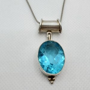SOLD!! DONT PURCHASE Beautiful blue topaz necklace
